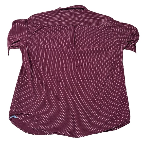 Denim & Flower Maroon Dot Button Down Shirt - Picture 2 of 4